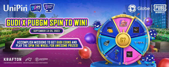 GUDI X PUBGM Spin the Wheel! (PH)